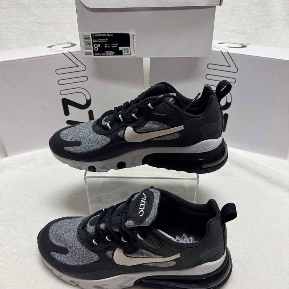 Nike Black and Gray Sneakers with Air Max Design